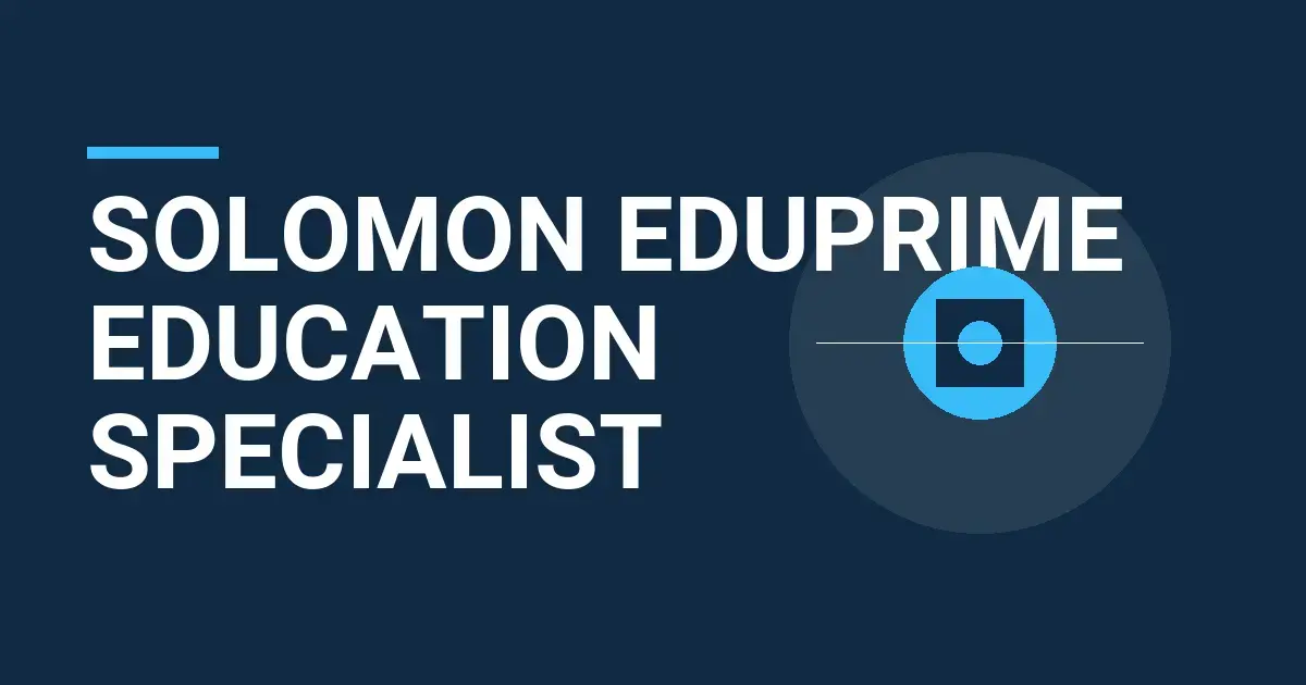 Solomon EduPrime Education Specialist
