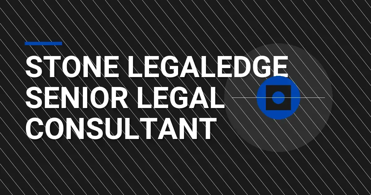 Stone LegalEdge Senior Legal Consultant