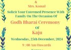 Godh Bharai Invite: Celebrating the Joy of Motherhood