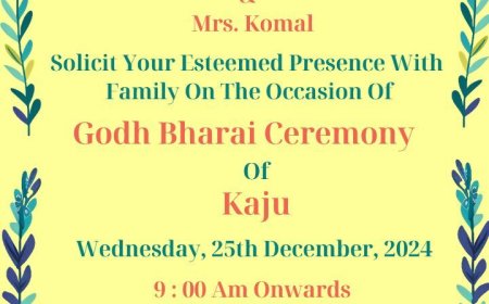 Godh Bharai Invite: Celebrating the Joy of Motherhood